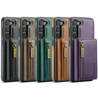DG.MING M5 Series For Samsung Galaxy S23 Case Detachable Magnetic Leather Phone Protector with Card Slots