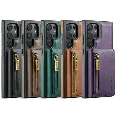 DG.MING M5 Series For Samsung Galaxy S24 Ultra Case Detachable Magnetic Leather Phone Protector with Card Slots