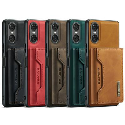 DG.MING M2 Series Detachable 2-in-1 Wallet Kickstand Design Leather Coated Hybrid Case for Sony Xperia 10 VI 2024