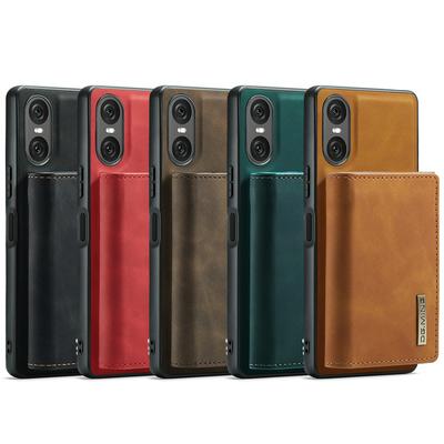 DG.MING M1 Series Drop-proof Kickstand Design Cover with Detachable Magnetic Wallet for Sony Xperia 10 VI 2024