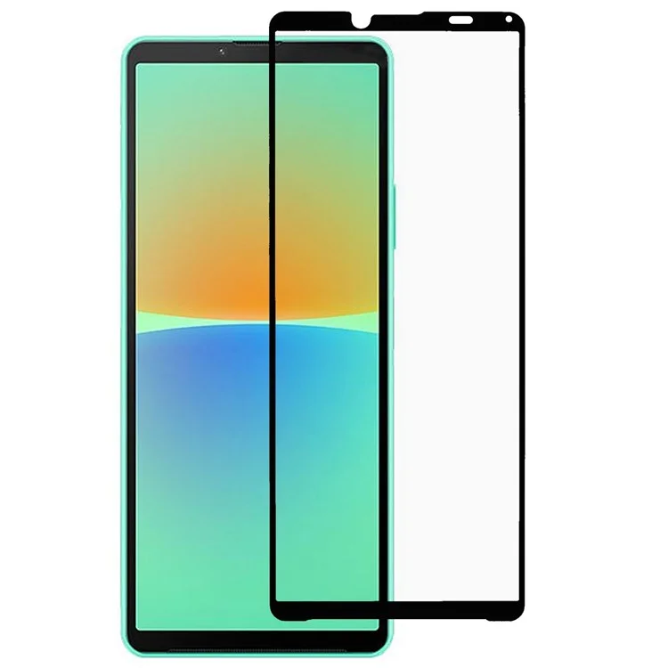 Sony Xperia 10 IV 2.5D Anti-fingerprint Screen Protector Full Covering Sensitive Touch High Aluminium-silicon Glass Film