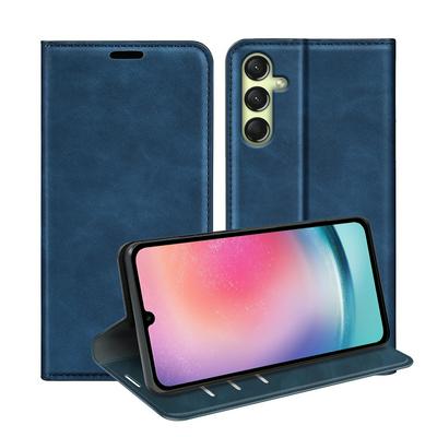 For Samsung Galaxy A16 Skin Feel Magnetic Attraction Flip Leather Wallet Case with Card Slot and Stand