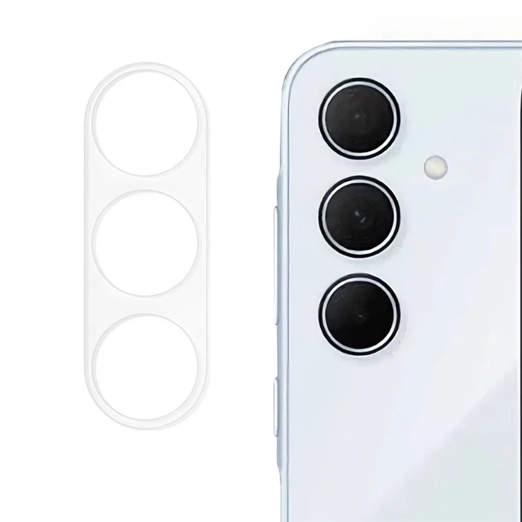 For Samsung Galaxy A25 5G (Global) (161.0 x 76.5 x 8.3mm) Tempered Glass Rear Lens Protector Arc Edge Camera Lens Film