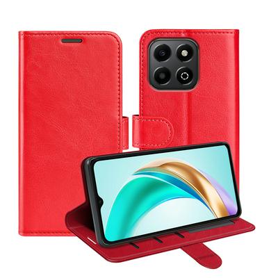 For Honor X6b R64 Pattern Single Folded Edge Folio Flip Leather Wallet Phone Case