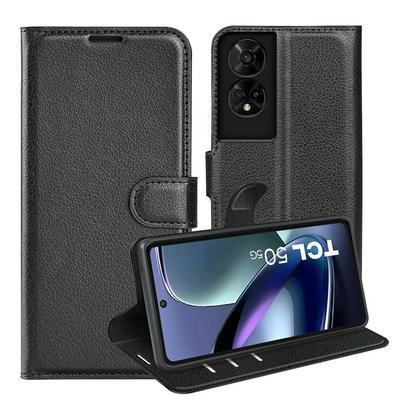 For TCL 50 5G Pattern Single Folded Edge Folio Flip Leather Wallet Phone Case