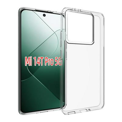 For Xiaomi 14T Pro Transparent Shockproof Scratch Resistant Soft TPU Back Cover Case