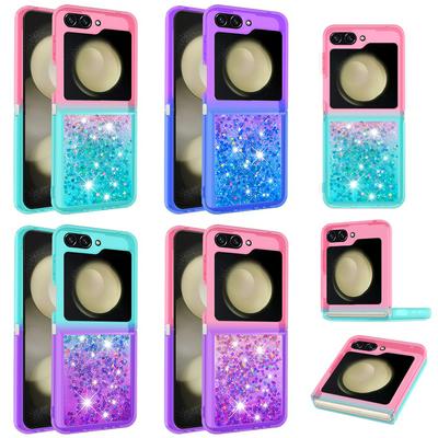 For Samsung Galaxy Z Flip 6 YB Quicksand Series Liquid Case Gradient Quicksand Soft TPU Protective Shockproof Luxury Cover