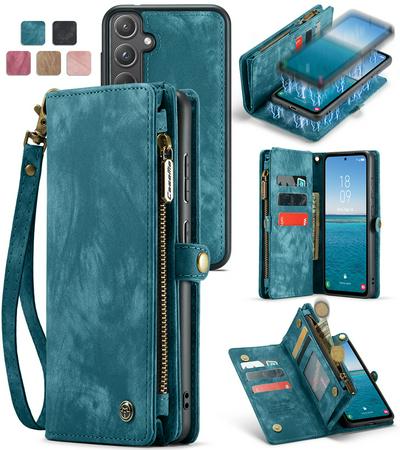 CASEME 008 Series Detachable 2-in-1 Wallet Split Leather Mobile Casing for Samsung Galaxy A55