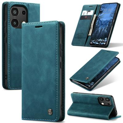 CASEME 013 Series for Xiaomi Redmi Note 13 4G Wallet PU Leather Case Foldable Stand Magnetic Auto-absorbed Flip Cover