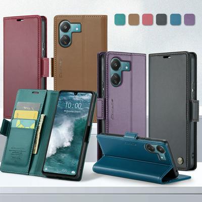 CASEME 023 Series For Xiaomi Redmi 13C 4G RFID Blocking Leather Case Wallet Stand Phone Cover