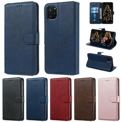 For iPhone 11 Pro Maverick Pattern Solid Color PU Leather + TPU Wallet Phone Case