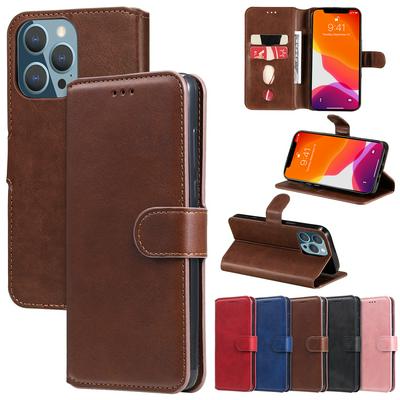 For iPhone 13 Pro Maverick Pattern Solid Color PU Leather + TPU Wallet Phone Cas