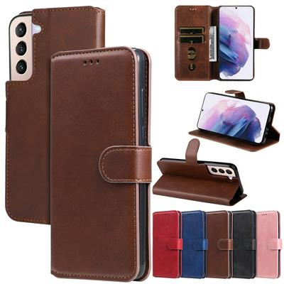 For Samsung Galaxy S22 Plus Maverick Pattern Solid Color PU Leather + TPU Wallet Phone Case