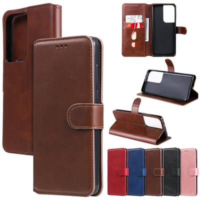 For Samsung Galaxy S21 Ultra Maverick Pattern Solid Color PU Leather + TPU Wallet Phone Case