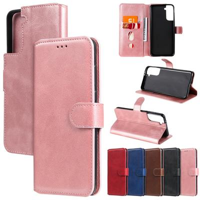 For Samsung Galaxy S21 Maverick Pattern Solid Color PU Leather + TPU Wallet Phone Case