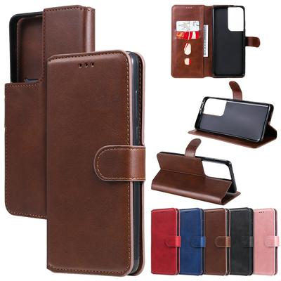 For Samsung Galaxy S21 Ultra Maverick Pattern Solid Color PU Leather + TPU Wallet Phone Case