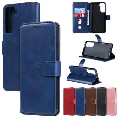 For Samsung Galaxy S21 Maverick Pattern Solid Color PU Leather + TPU Wallet Phone Case