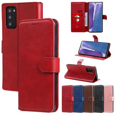 For Samsung Galaxy Note 20 Maverick Pattern Solid Color PU Leather + TPU Wallet Phone Case