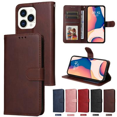 For iPhone 14 Pro Maverick Pattern Solid Color PU Leather + TPU Wallet Phone Case