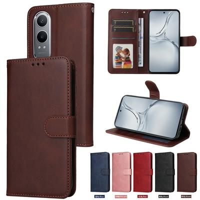 For Oneplus Nord CE 4 Lite/Oppo K12X 5G Maverick Pattern Solid Color PU Leather + TPU Wallet Phone Case