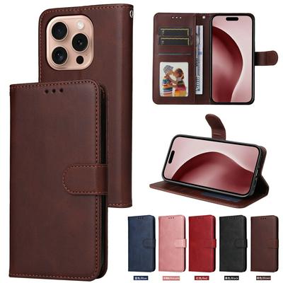 For iPhone 16 Pro Maverick Pattern Solid Color PU Leather + TPU Wallet Phone Case