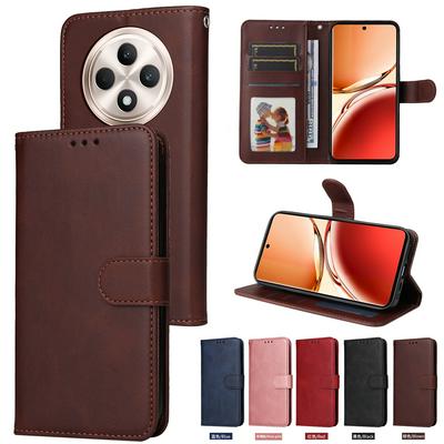 For Oppo Reno 12F 5G Maverick Pattern Solid Color PU Leather + TPU Wallet Phone Case