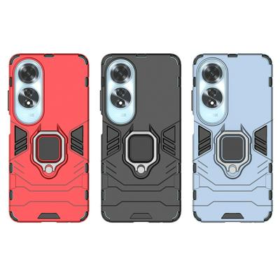 For OPPO A60 Black Panther 2 in 1 Detachable Magnetic Attraction Shockproof with Stand Hard PC + Soft TPU Back Cover Case