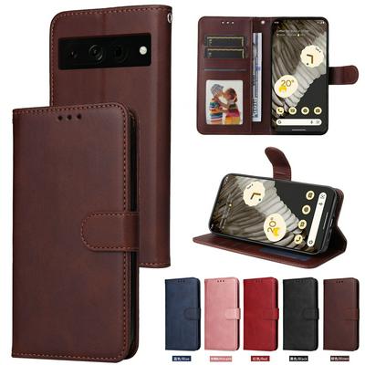 For Google Pixel 7 Pro Maverick Pattern Solid Color PU Leather + TPU Wallet Phone Case
