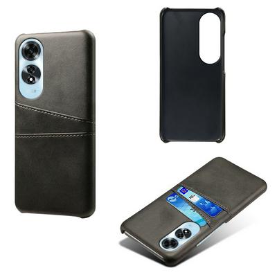 For Oppo A60 4G Extra Thinness Premium Cowhide Leather Vintage Shockproof Hard PC Back Cover Case