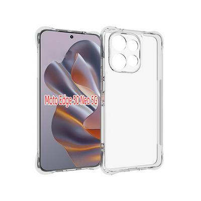 Motorola Edge 50 Neo Anti-Fingerprint Non-Slip Waterproof Four Corners Shockproof Transparent Soft TPU Back Cover Protective Case