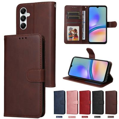 For Samsung Galaxy A05S Maverick Pattern Solid Color PU Leather + TPU Wallet Phone Case