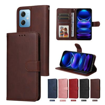 For Xiaomi Redmi Note 12 5G/Poco X5 Maverick Pattern Solid Color PU Leather + TPU Wallet Phone Case