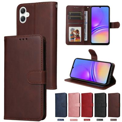 For Samsung Galaxy A06 Maverick Pattern Solid Color PU Leather + TPU Wallet Phone Case