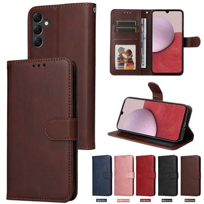 For Samsung Galaxy A14 5G Maverick Pattern Solid Color PU Leather + TPU Wallet Phone Case