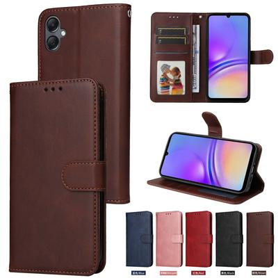 For Samsung Galaxy A05 Maverick Pattern Solid Color PU Leather + TPU Wallet Phone Case