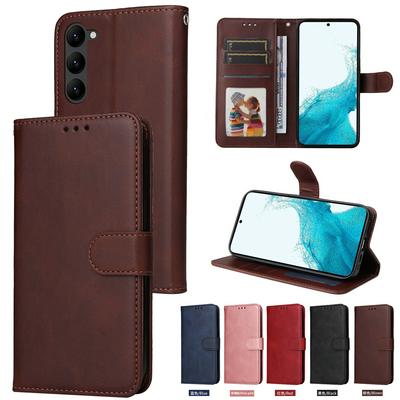 For Samsung Galaxy S23 Maverick Pattern Solid Color PU Leather + TPU Wallet Phone Case