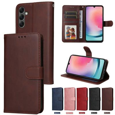 For Samsung Galaxy A25 5G Maverick Pattern Solid Color PU Leather + TPU Wallet Phone Case