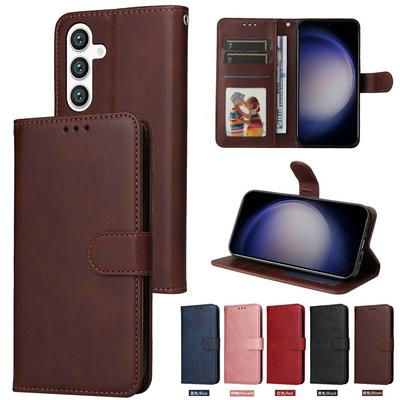 For Samsung Galaxy S24 Maverick Pattern Solid Color PU Leather + TPU Wallet Phone Case