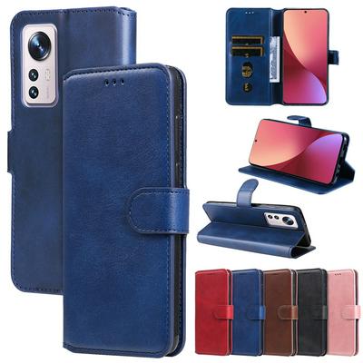 For Xiaomi 12/12X Maverick Pattern Solid Color PU Leather + TPU Wallet Phone Case