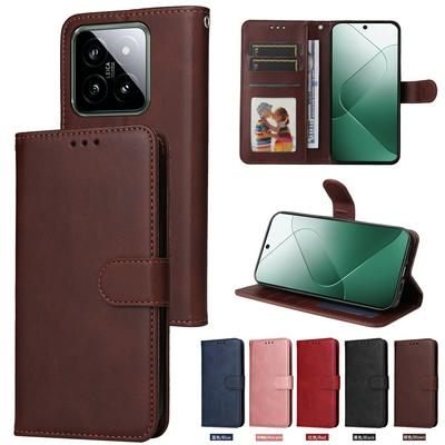 For Xiaomi 14 Maverick Pattern Solid Color PU Leather + TPU Wallet Phone Case
