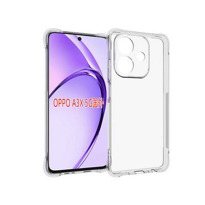 For Oppo A60 5G / A3X 5G / A40 Anti-Fingerprint Non-Slip Four Corners Shockproof Transparent Soft TPU Back Cover Case
