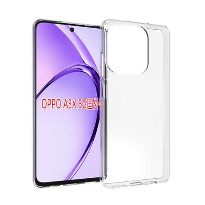 For Oppo A60 5G / A3X 5G / A40 Transparent Shockproof Scratch Resistant Soft TPU Back Cover Case