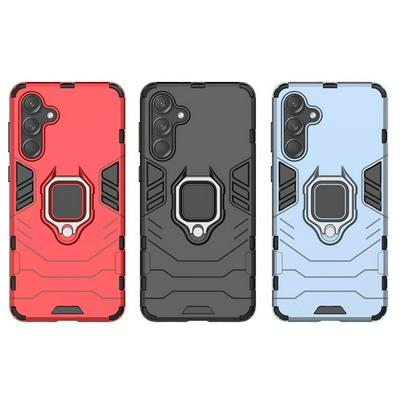 For Samsung Galaxy M55S Black Panther 2 in 1 Detachable Magnetic Attraction Shockproof with Stand Hard PC + Soft TPU Back Cover Case