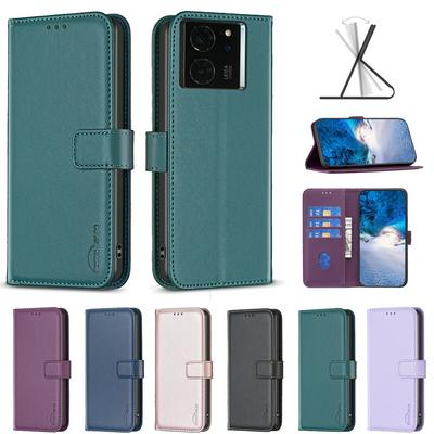 BINFEN COLOR BF17 For Xiaomi 14T Pro PU Leather Wallet Case Magnetic Folio Flip Stand Phone Cover