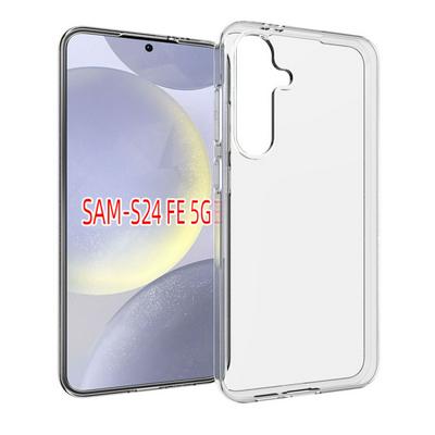 For Samsung Galaxy S24 FE Transparent Shockproof Scratch Resistant Soft TPU Back Cover Case