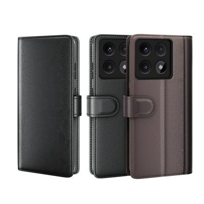 for Xiaomi 14T Side Flip Wallet Style Genuine Leather + Soft TPU Card Slots with Stand and Magnetic Buckle Case 