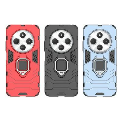 For Xiaomi Redmi 14C Black Panther 2 in 1 Detachable Magnetic Attraction Shockproof with Stand Hard PC + Soft TPU Back Cover Case