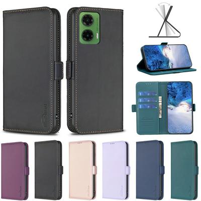 BINFEN COLOR BF31 For Motorola Moto G35 5G Case PU Leather+TPU Magnetic Stand Wallet Phone Cover