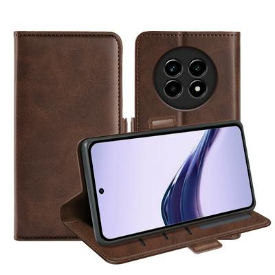 For Oppo Realme 13 Pro/13 Pro Plus Double Buckle Wallet Style Folio Flip Leather Case with Stand and Card Slots Function