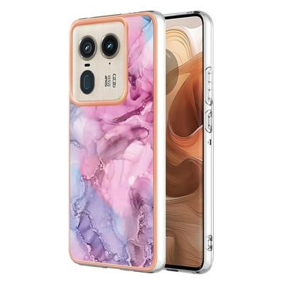 For Motorola Moto Edge 50 Ultra IMD Marble Pattern Electroplated Phone Case IMD 2.0mm TPU Skin Anti-Scratch Cover